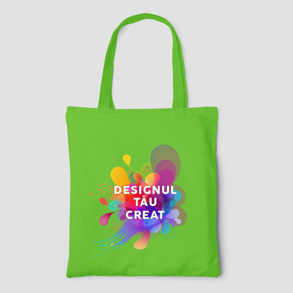 Pungă textilă color cu design personalizat
