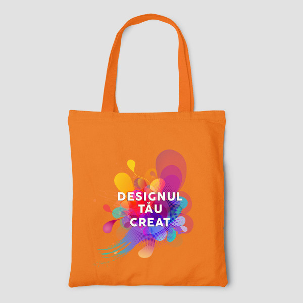 Pungă textilă color cu design personalizat