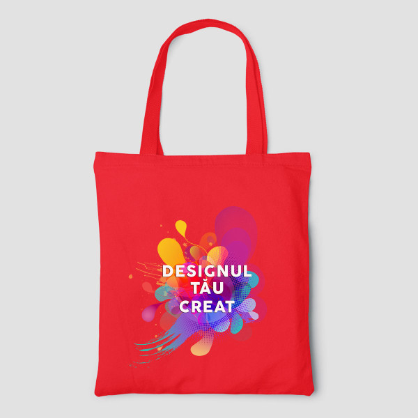 Pungă textilă color cu design personalizat