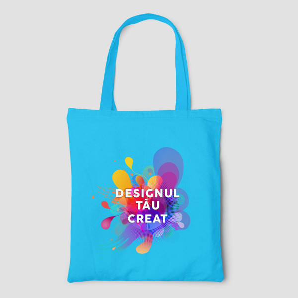Pungă textilă color cu design personalizat