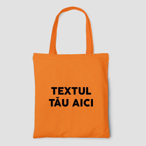 Pungă textilă colorată cu propriul text Pungă textilă colorată cu propriul text