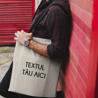 Pungă textilă cu textul tău propriu