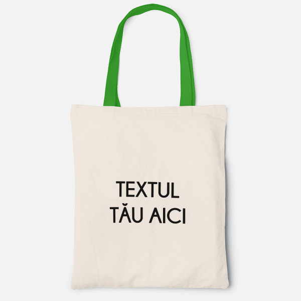 Pungă textilă cu textul tău propriu Pungă textilă cu textul tău propriu