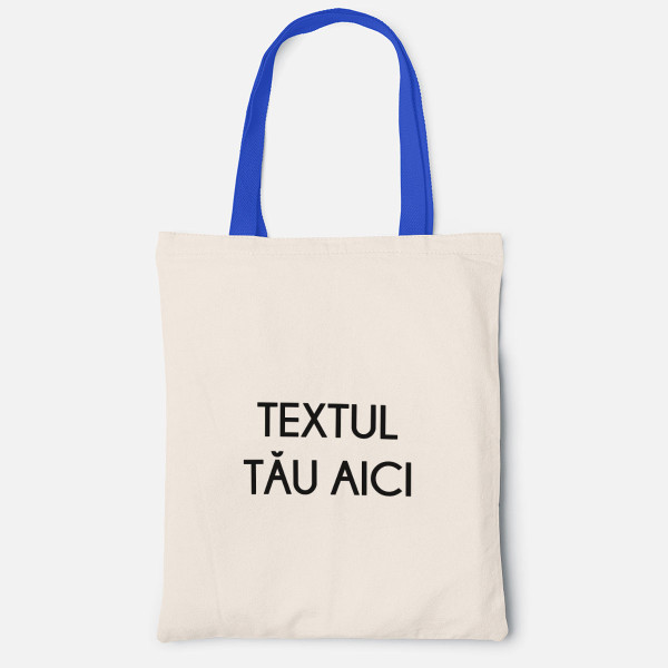 Pungă textilă cu textul tău propriu Pungă textilă cu textul tău propriu