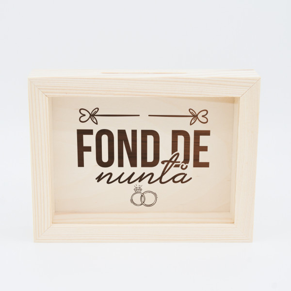 Ramă - pușculiță "Fond de nuntă" Ramă - pușculiță "Fond de nuntă"