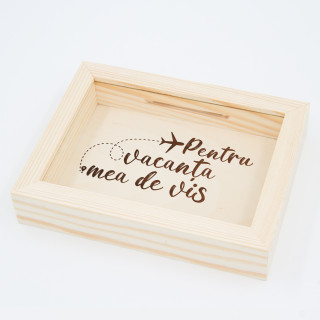 Ramă - pușculiță "Pentru vacanța mea de vis"