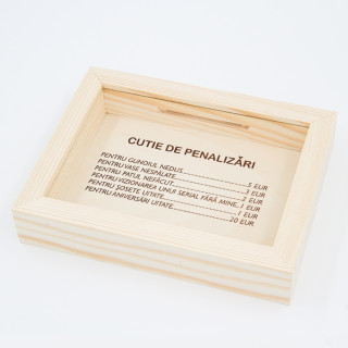 Ramă - bancă "CUTIA NOASTRĂ DE PENALIZĂRI"
