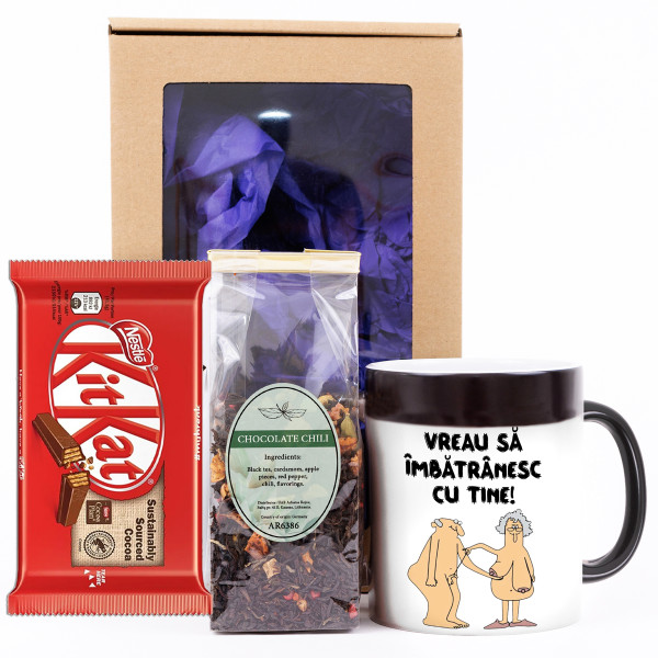 Set cadou magic "Vreau să îmbătrânesc cu tine" Set cadou magic "Vreau să îmbătrânesc cu tine"