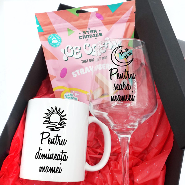 Set cadou "Pentru dimineața și seara mamei"