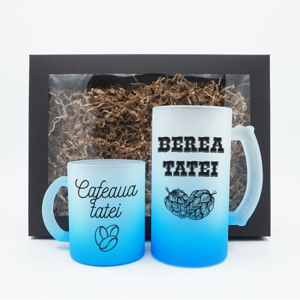 Set cadou premium "Cafeaua tatei și berea tatei" Set cadou premium "Cafeaua tatei și berea tatei"