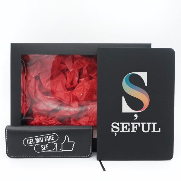 Set cadou premium "Cel mai cool șef"