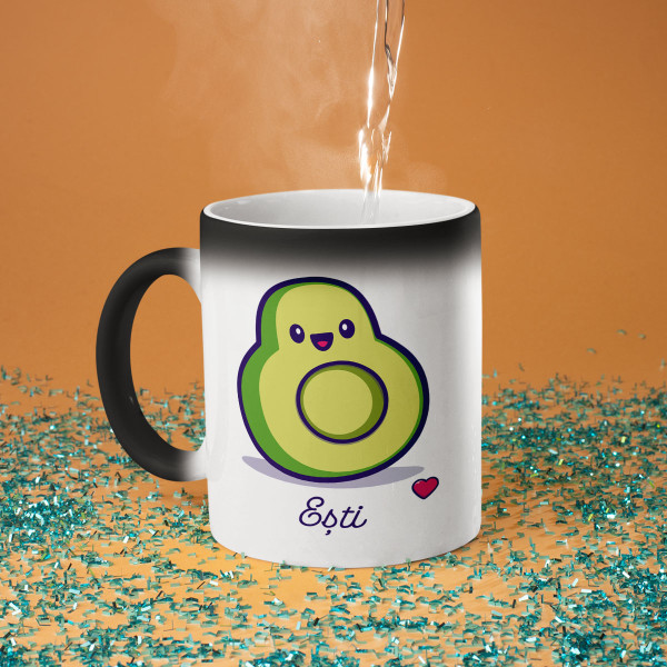 Set de căni pentru cupluri  "Avocado"