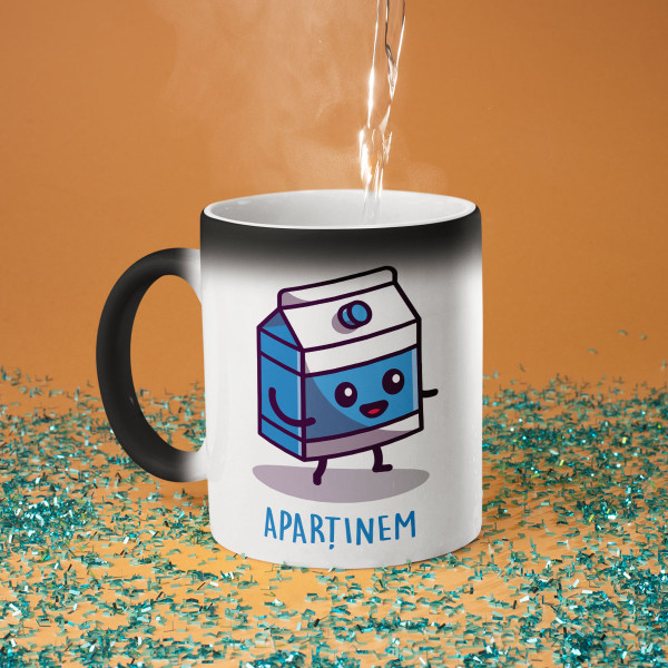 Set de căni pentru cupluri  "Cuplu de mic dejun"