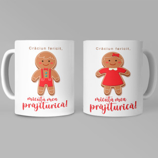 Set de căni pentru cupluri  "Prăjitură"