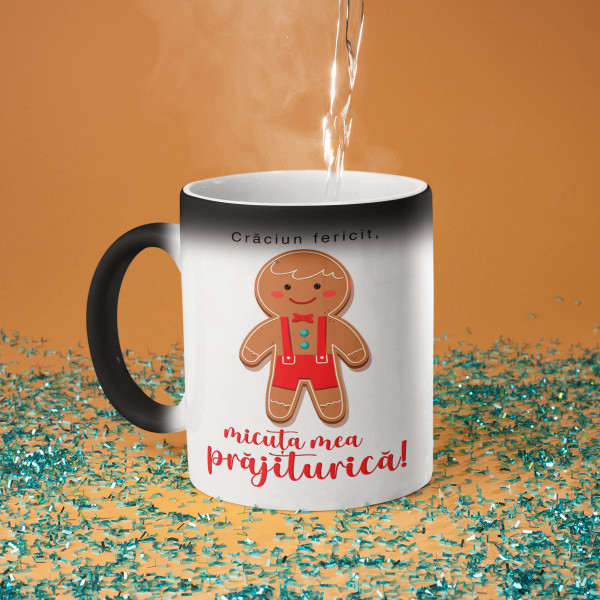 Set de căni pentru cupluri  "Prăjitură"