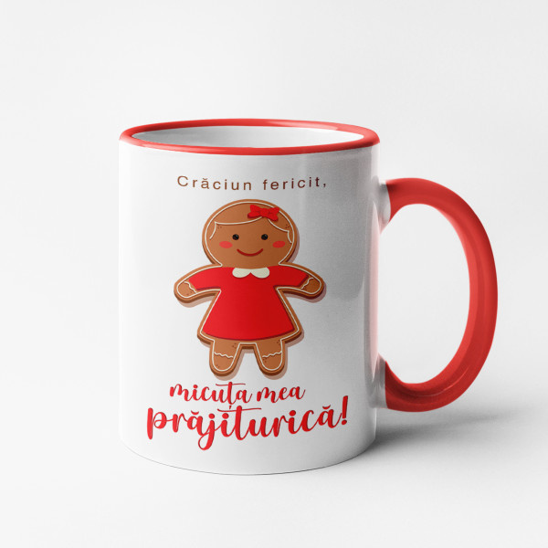 Set de căni pentru cupluri  "Prăjitură"