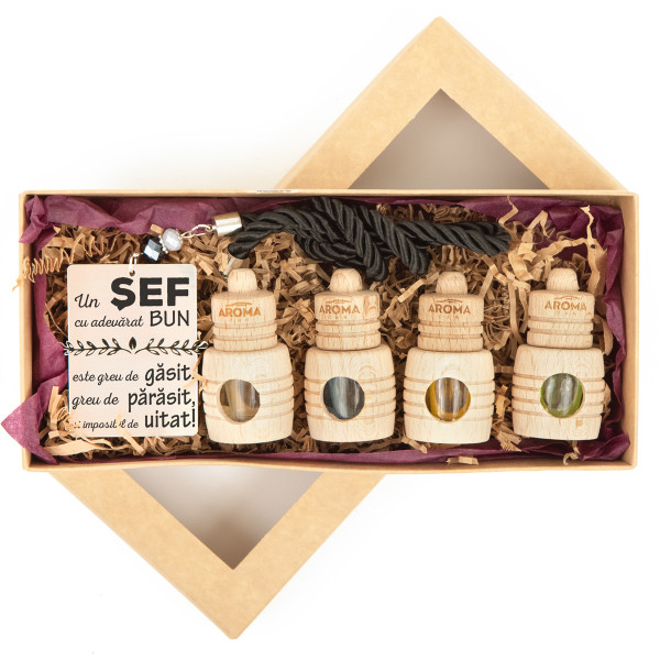 Set de parfumuri pentru mașină „Un șef bun este greu de găsit" Set de parfumuri pentru mașină „Un șef bun este greu de găsit"