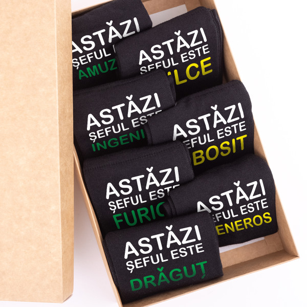 Set de șosete "7 zile ale șefului"