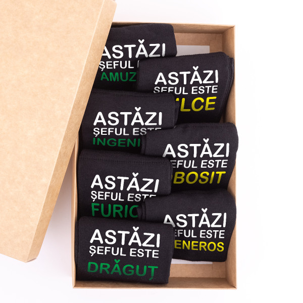 Set de șosete "7 zile ale șefului"