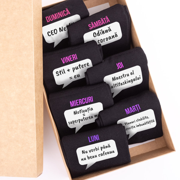 Set de șosete pentru femei "Pachetul săptămânii pentru șefa"