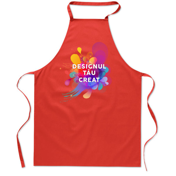 Șorț de bumbac cu designul tău personalizat