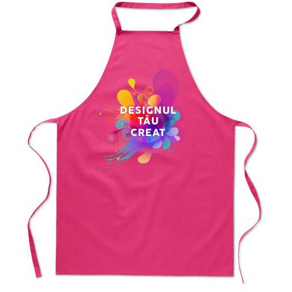 Șorț de bumbac cu designul tău personalizat