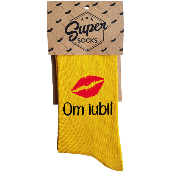 Șosete "Bărbat iubit cu un sărut"