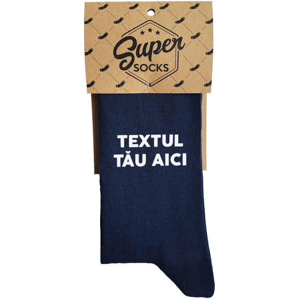 Șosete cu textul ales de tine Șosete cu textul ales de tine