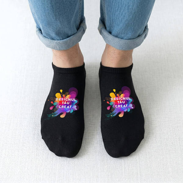 Șosete scurte pentru bărbați cu designul tău personalizat