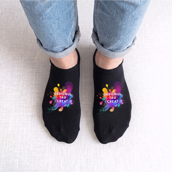 Șosete scurte pentru bărbați cu designul tău personalizat