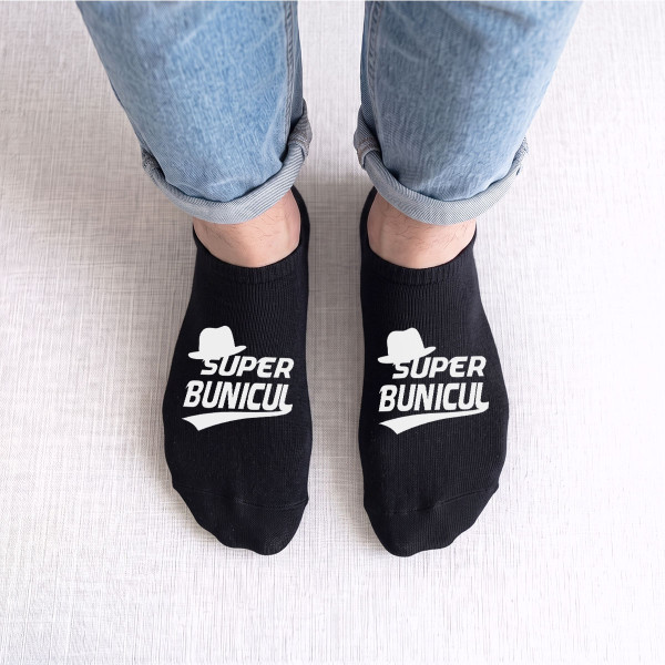 Șosete scurte pentru bărbați "Super Bunicul"