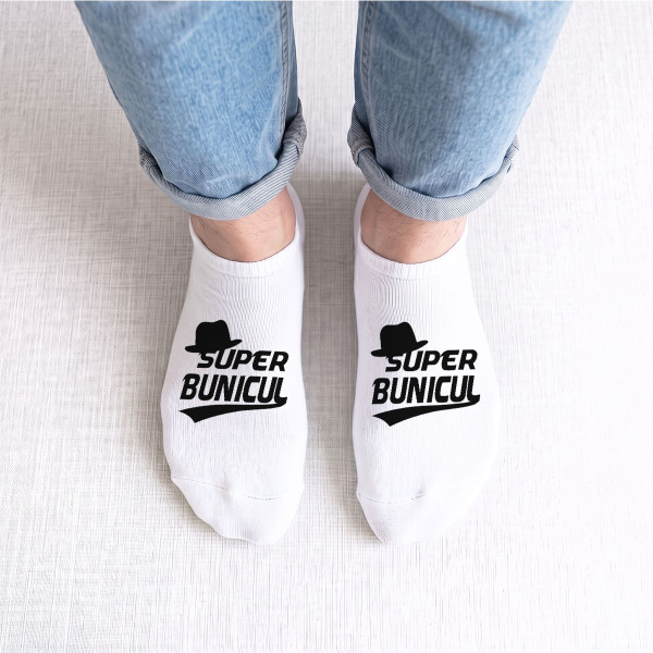 Șosete scurte pentru bărbați "Super Bunicul"