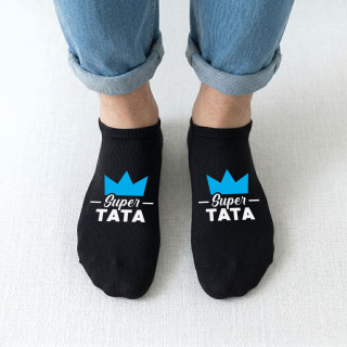 Șosete scurte pentru bărbați "Super Tata" Șosete scurte pentru bărbați "Super Tata"