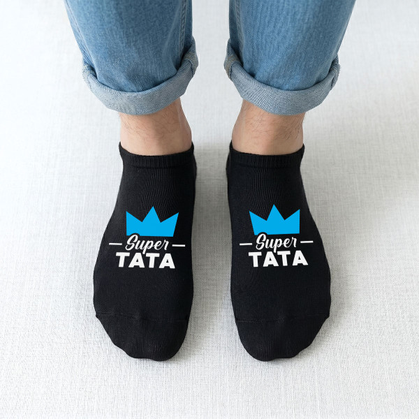 Șosete scurte pentru bărbați "Super Tata"