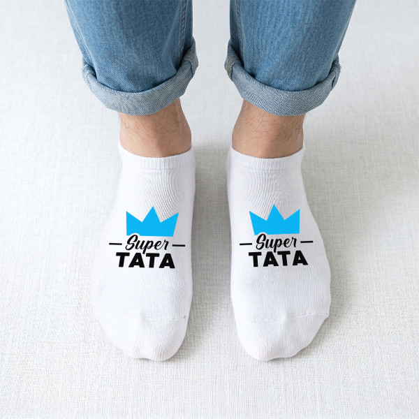 Șosete scurte pentru bărbați "Super Tata"