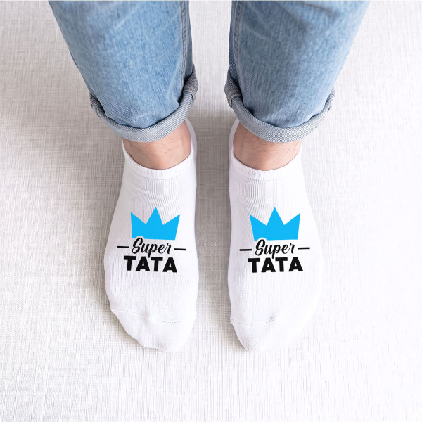 Șosete scurte pentru bărbați "Super Tata"