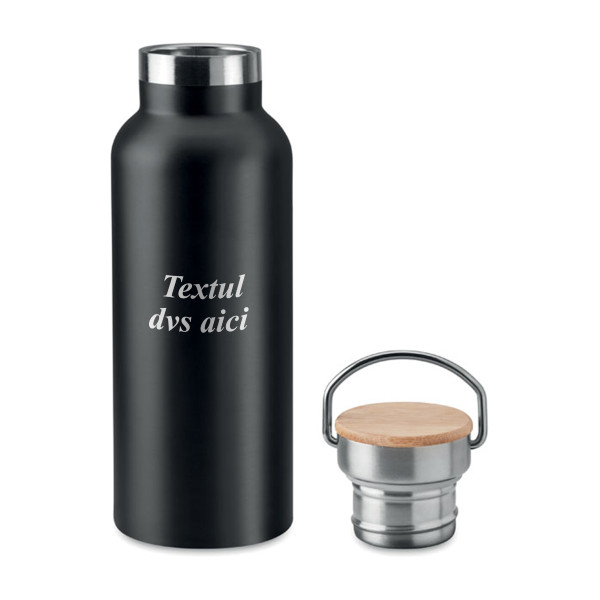 Sticlă de apă din metal "HELSINKI" cu textul tău gravat (500ml)