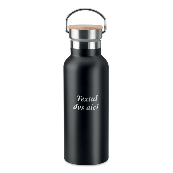 Sticlă de apă din metal "HELSINKI" cu textul tău gravat (500ml)