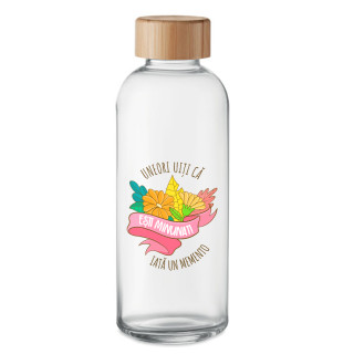 Sticlă de apă din sticlă "Ești extraordinar!" (650ml)