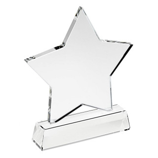 Trofeu din sticlă "Star" fără inscripție Trofeu din sticlă "Star" fără inscripție