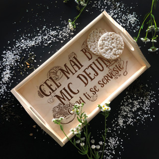 Tavă de mic dejun din lemn "Cel mai bun mic dejun" Tavă de mic dejun din lemn "Cel mai bun mic dejun"