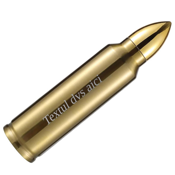 Termos în formă de glonț cu textul tău gravat (1000ml)