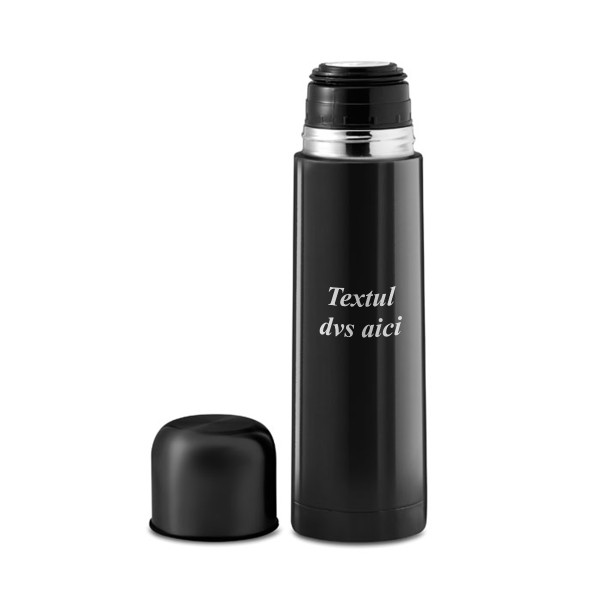 Termos pentru băuturi cu izolație sub vid "CHAN" cu textul tău gravat (500ml)