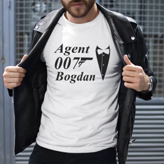 Tricou "Agent 007" cu numele ales de dvs.