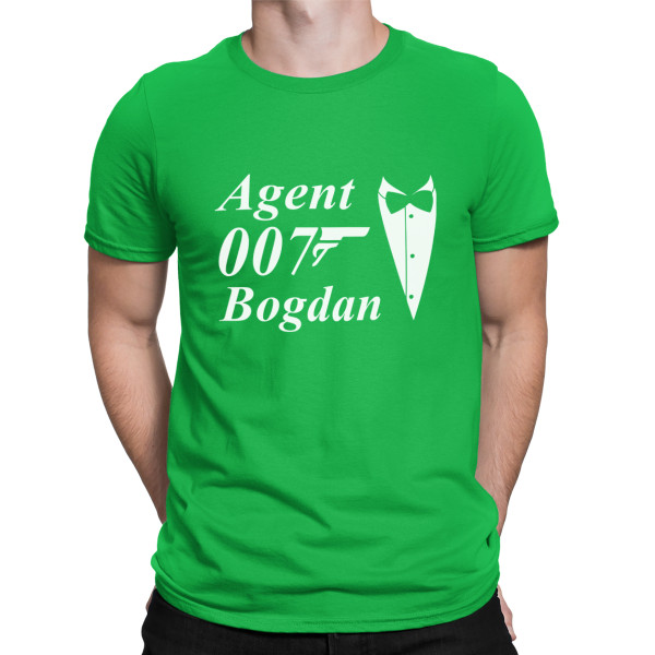 Tricou "Agent 007" cu numele ales de dvs. Tricou "Agent 007" cu numele ales de dvs.