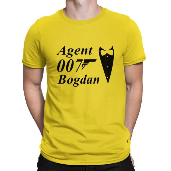 Tricou "Agent 007" cu numele ales de dvs. Tricou "Agent 007" cu numele ales de dvs.