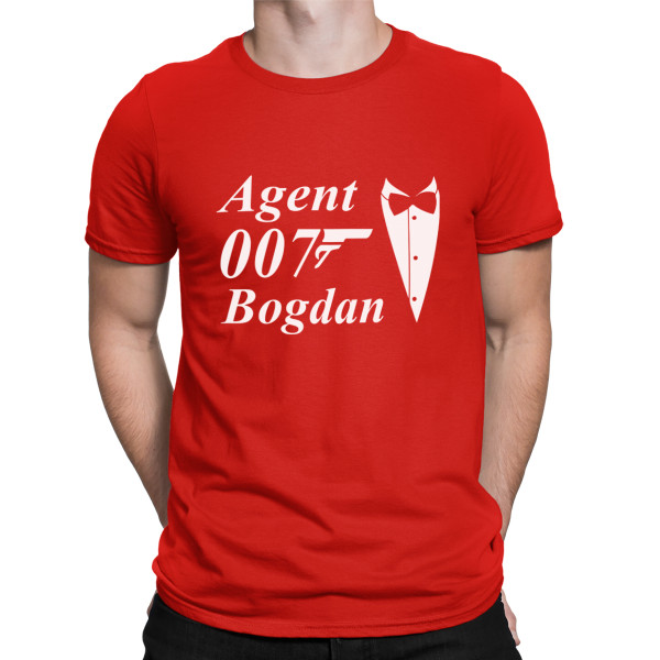 Tricou "Agent 007" cu numele ales de dvs. Tricou "Agent 007" cu numele ales de dvs.