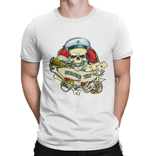 Tricou "Captain Skull" cu numele ales de tine