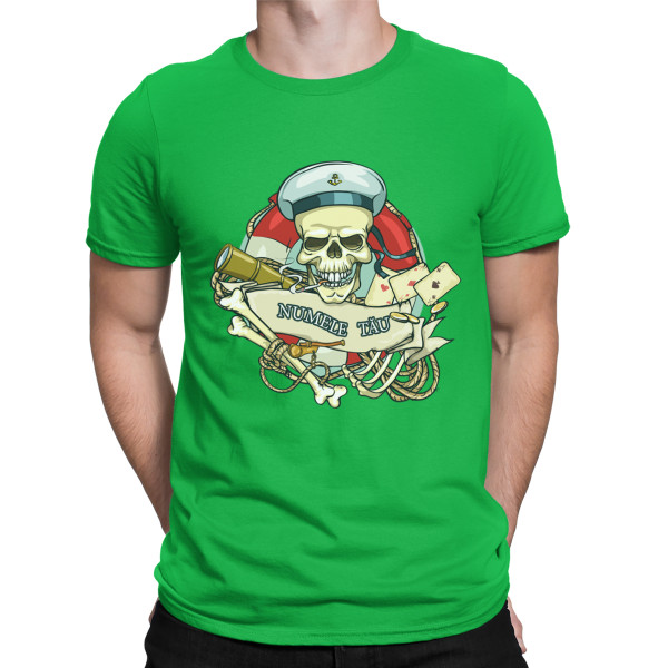 Tricou "Captain Skull" cu numele ales de tine
