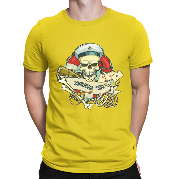 Tricou "Captain Skull" cu numele ales de tine
